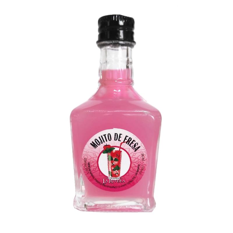 BOTELLA TOSCANA CRISTAL  MOJITO DE FRESA 50ML