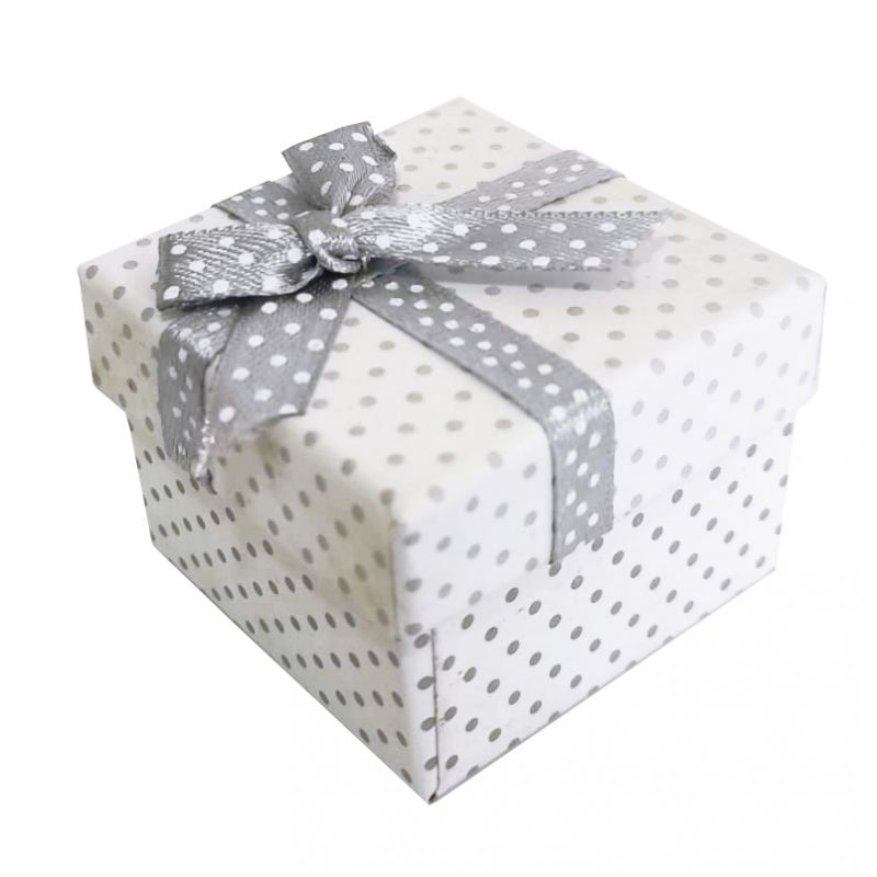 CAJITA BLANCA CON LUNERES 4,7X3,5X4,7CM