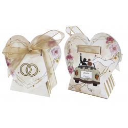 PACK 12 CAJITAS DE CORAZÓN BODA 6X4X5-5CM