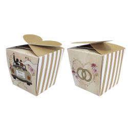 PACK 12 CAJITAS LENGUETA BODA 6X5X5