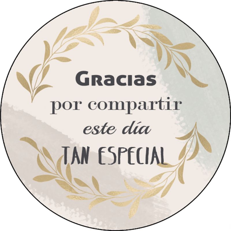 PLIEGO "GRACIAS POR COMPARTIR ESTE DÍA" (Pliego 35uds)