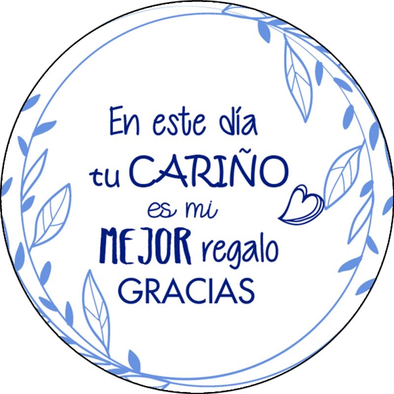PLIEGO "EN ESTE DÍA TU CARIÑO AZUL" (Pliego 35uds)