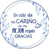 PLIEGO "EN ESTE DÍA TU CARIÑO AZUL" (Pliego 35uds)