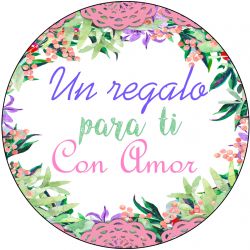 PLIEGO "UN REGALO PARA TÍ CON AMOR" (Pliego 35uds)