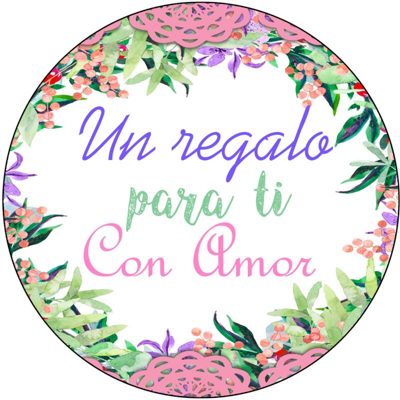 PLIEGO "UN REGALO PARA TÍ CON AMOR" (Pliego 35uds)