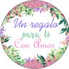 PLIEGO "UN REGALO PARA TÍ CON AMOR" (Pliego 35uds)