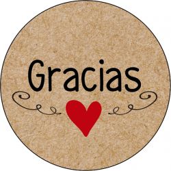 PLIEGO "GRACIAS CON CORAZÓN" (Pliego 35uds)