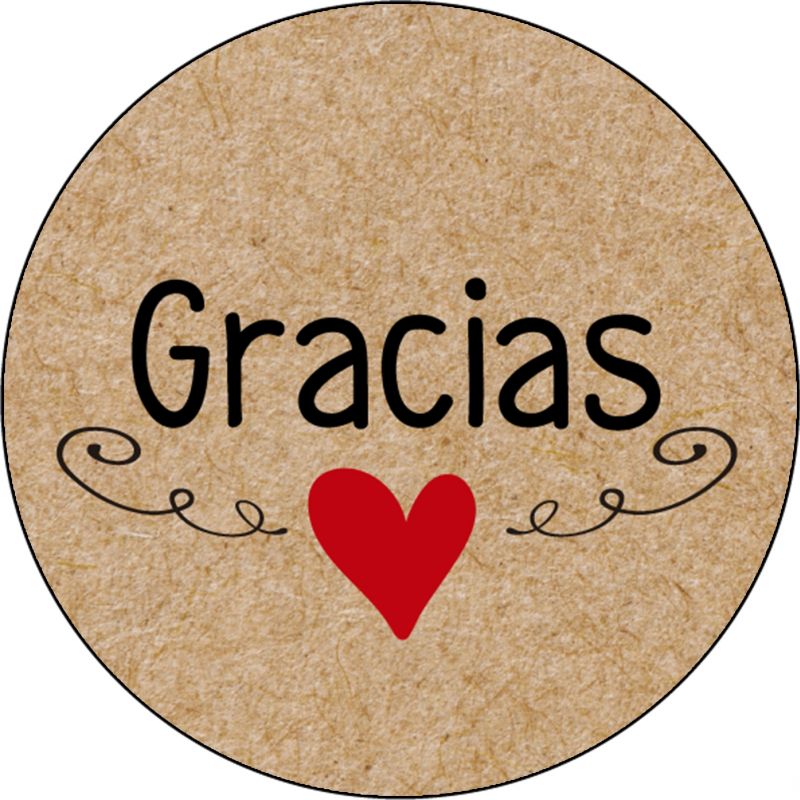 PLIEGO "GRACIAS CON CORAZÓN" (Pliego 35uds)