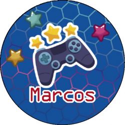 PLIEGO DE PEGATINAS 35 UND PERSONALIZABLE VIDEOJUEGO