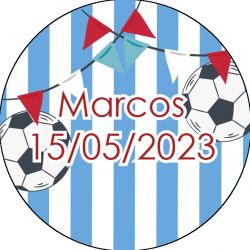 PLIEGO DE PEGATINAS 35 UND PERSONALIZABLE BALON DE FUTBOL