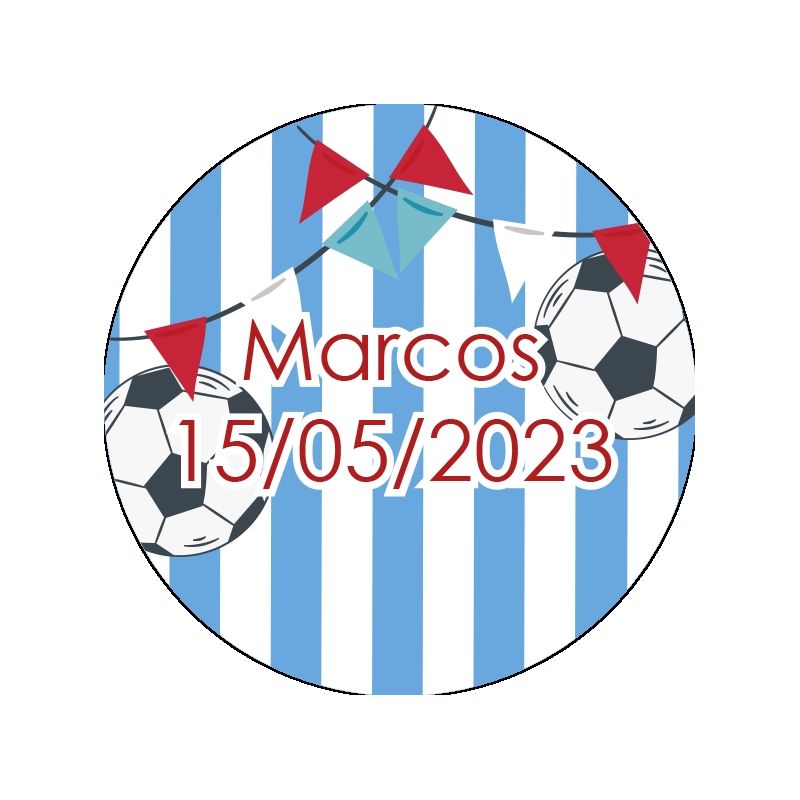 PLIEGO DE PEGATINAS 35 UND PERSONALIZABLE BALON DE FUTBOL