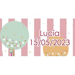 PLIEGO DE PEGATINAS 21 UND CUADRADAS GENÉRICAS PERSONALIZADAS 5-7X3CM