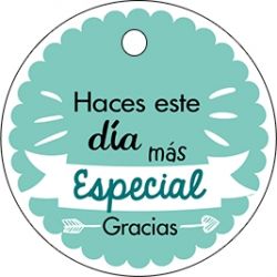 PLIEGO TARJETA REDONDA DÍA ESPECIAL VERDE 20 UD-