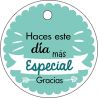 PLIEGO TARJETA REDONDA DÍA ESPECIAL VERDE 20 UD-