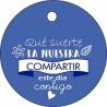 PLIEGO TARJETA REDONDA COMPARTIR ESTE DÍA AZUL 20 UD-