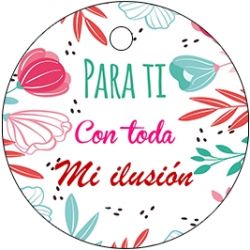 PLIEGO TARJETA REDONDA TODA MI ILUSIÓN 20 UD-