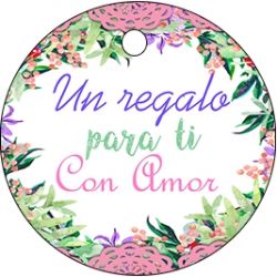 PLIEGO TARJETA REDONDA REGALO PARA TI 20 UD-