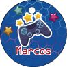PLIEGO DE TARJETA 20 UND REDONDA PERSONALIZABLE VIDEOJUEGO