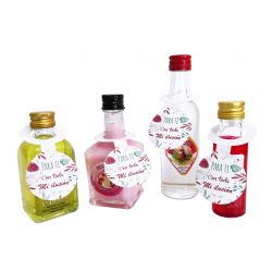 TARJETA REDONDA PARA BOTELLAS  "PARA TÍ CON TODA MI ILUSIÓN"