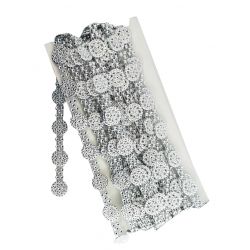 CINTA DECORACION ROSETA BRILLANTES