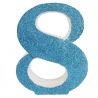 NUMERO "8" EN CORCHO AZUL