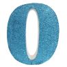 NUMERO "0" EN CORCHO AZUL