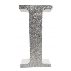 LETRA "I" DE 20 CM- EN PLATA