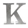 LETRA "K" DE 20 CM- EN PLATA