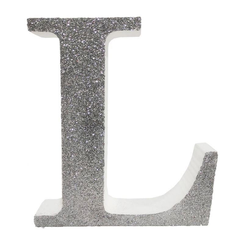 LETRA "L" DE 20 CM- EN PLATA