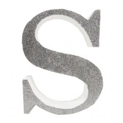 LETRA "S" DE 20 CM- EN PLATA