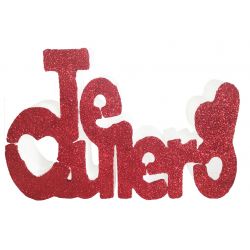 CORCHO TE QUIERO ROJO  20x30+4 cm-