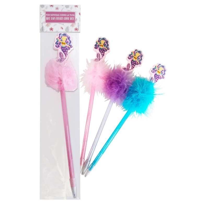 BROCHE CON BOLI EN BOLSA+TARJETA Y PEGATINA