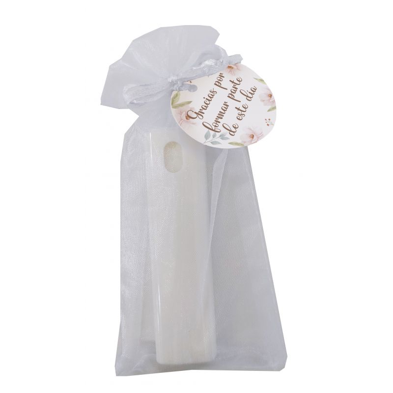 PULSERA ESLABONES EN BOLSA DE ORGANZA Y TARJETA