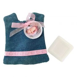 CAJA CORAZÓN BEBE CON JABÓN NARANJA