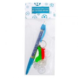 CUELGA LLAVES CON BOLI EN BOLSA DE ORGANZA Y TARJETA