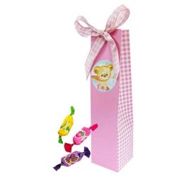 PACK DE PULSERAS CON LAZO EN CAJA AZULCON JABÓN
