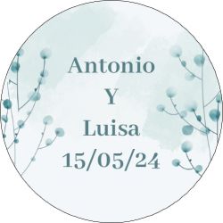 PLIEGO DE PEGATINAS 21 UND CUADRADAS UNICORNIO PERSONALIZADAS 5-7X3CM