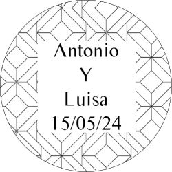 PLIEGO TARJETA REDONDA OSO ROSA 20 UD-
