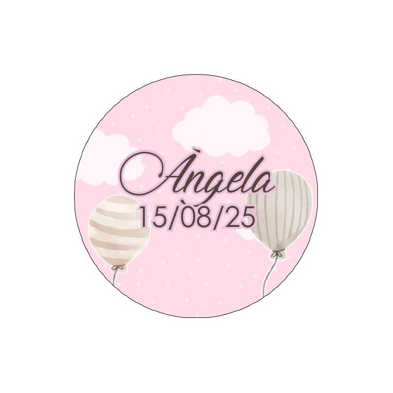 PLIEGO TARJETA REDONDA TU CARIÑO ROSA 20 UD-