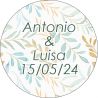 PLIEGO DE TARJETA 20 UND REDONDA PERSONALIZABLE SIRENITA