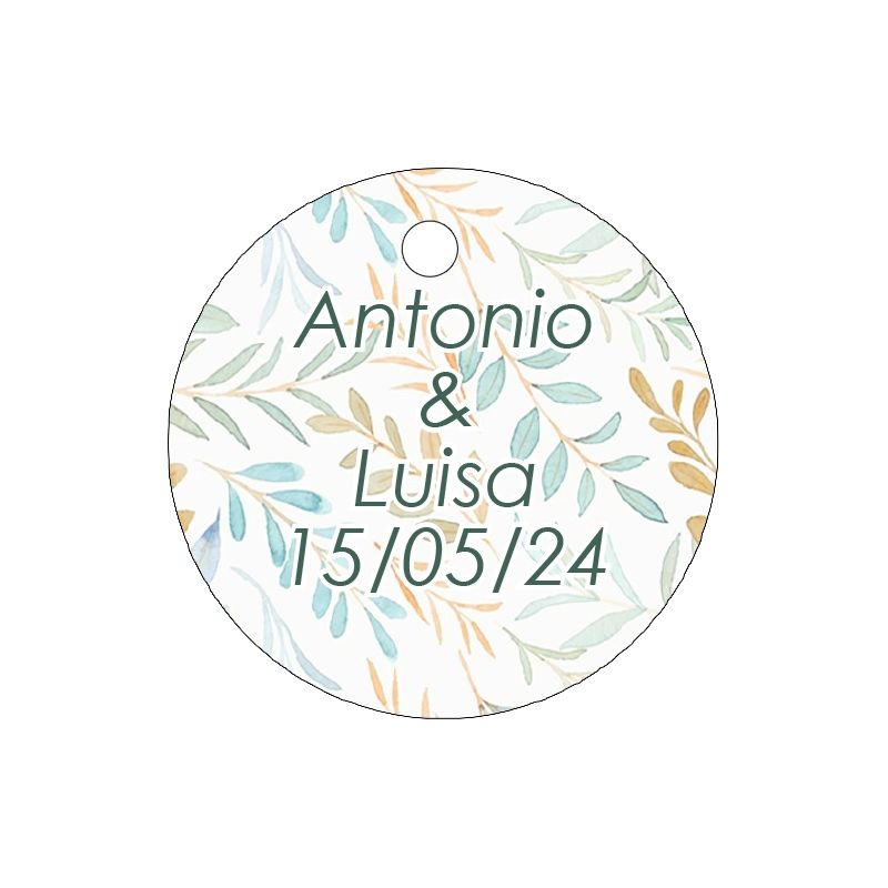 PLIEGO DE TARJETAS 20 UNDS PERSONALIZABLES 4,2CM DIÁMETRO                                           