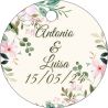 PLIEGO DE TARJETAS 20 UNDS PERSONALIZABLES 4,2CM DIÁMETRO                                           