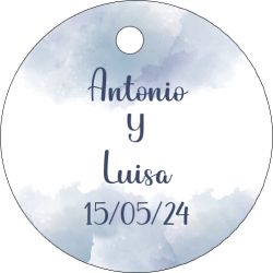 PLIEGO DE TARJETAS 20 UNDS PERSONALIZABLES 4,2CM DIÁMETRO                                           