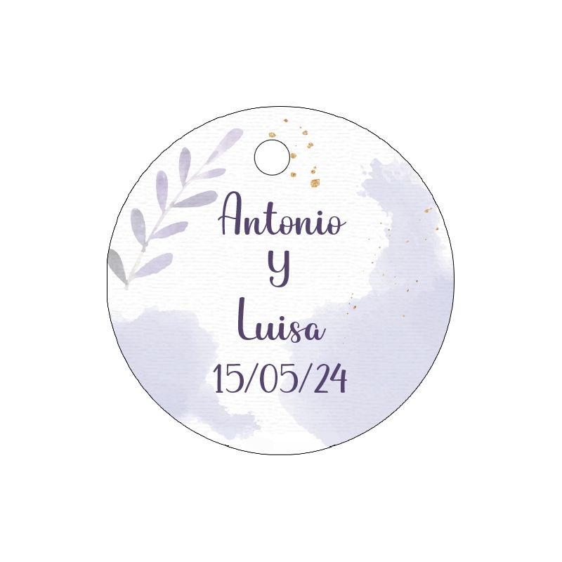 PLIEGO DE TARJETAS 20 UNDS PERSONALIZABLES 4,2CM DIÁMETRO                                           