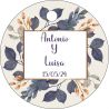 PLIEGO DE TARJETAS 20 UNDS PERSONALIZABLES 4,2CM DIÁMETRO                                           