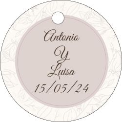 PLIEGO DE TARJETAS 20 UNDS PERSONALIZABLES 4,2CM DIÁMETRO                                           