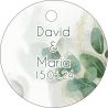PLIEGO DE TARJETAS 20 UNDS PERSONALIZABLES 4,2CM DIÁMETRO                                           