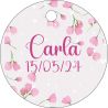 PLIEGO DE TARJETAS 20 UNDS PERSONALIZABLES 4,2CM DIÁMETRO                                           