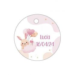 PLIEGO DE TARJETAS 20 UNDS PERSONALIZABLES 4,2CM DIÁMETRO                                           