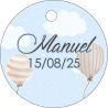 PLIEGO DE TARJETAS 20 UNDS PERSONALIZABLES 4,2CM DIÁMETRO                                           